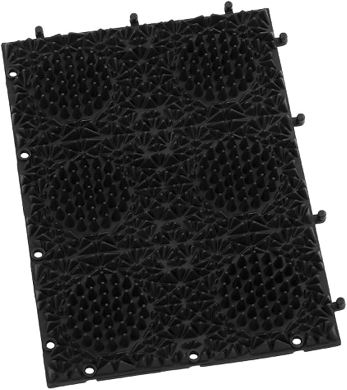 Durable Cat Scratch Pads, Natural Sisal Cat Corner Scratcher for Indoor Cats, Cat Scratching Pad Rug for Small Adult Cats to Save Furniture, Couch, Carpet, Door Frame (Black)