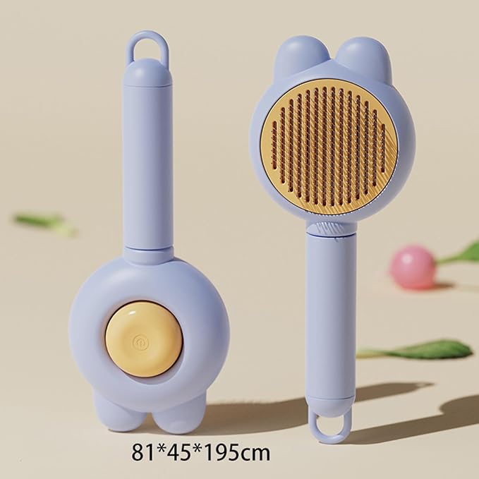 Premium Universal Pet Grooming Brush with Stainless Steel Pins Ideal for All Breeds Long Short Haired Cat and Dog,Ergonomic All-in-One Reduces Tanglesand PromotesHealthy Coat with Gentle (Blue)