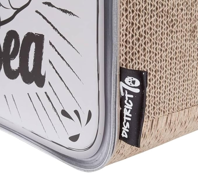 District 70 Sardine Cardboard Cat Scratcher, 60 x 30 x 30 cm, White