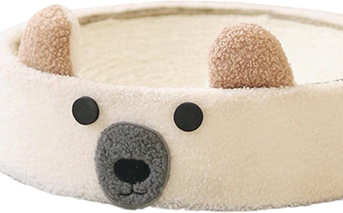 Baoblaze Cat Scratcher Bed Round Scratch Pad Furniture Protection Training Toy