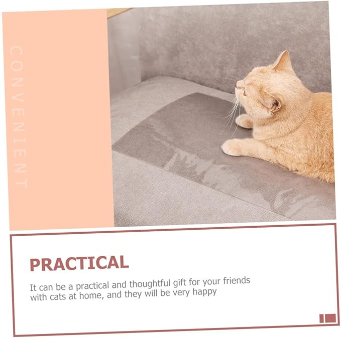 Toyvian 5pcs Cat Scratch Protector Patches Furniture for Cats Easy to Install Scratch Deterrent Stickers for Sofas Chairs and Beds Wear-Resistant Design