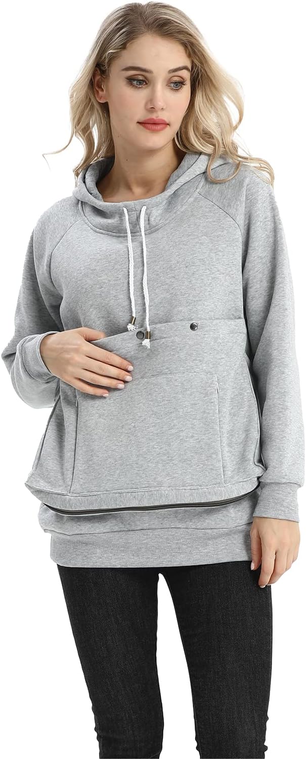 LINYUCHEN Cat Dog Carrier Hoodies – Puppy Kitten Carrying Sweatshirt Large Pet Pocket Pullover Top – Unisex Kangaroo Hoodies