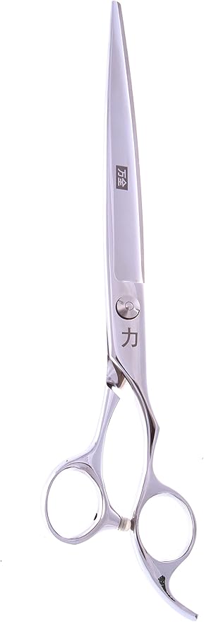 ShearsDirect 8-Inch Professional Ergonomic Grooming Shear with Off-Set Handle and Fixed Finger Rest