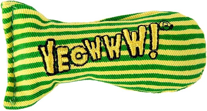 Yeowww Stinkies Catnip Toy, Stripes