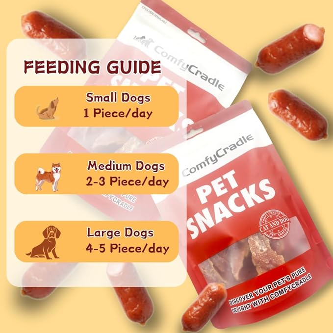 Real Duck Sausage Training Treats, Wholesome & Savory Rewards for Dogs (Duck,3 Pack x 14.11 Ounce(Pack of 3))