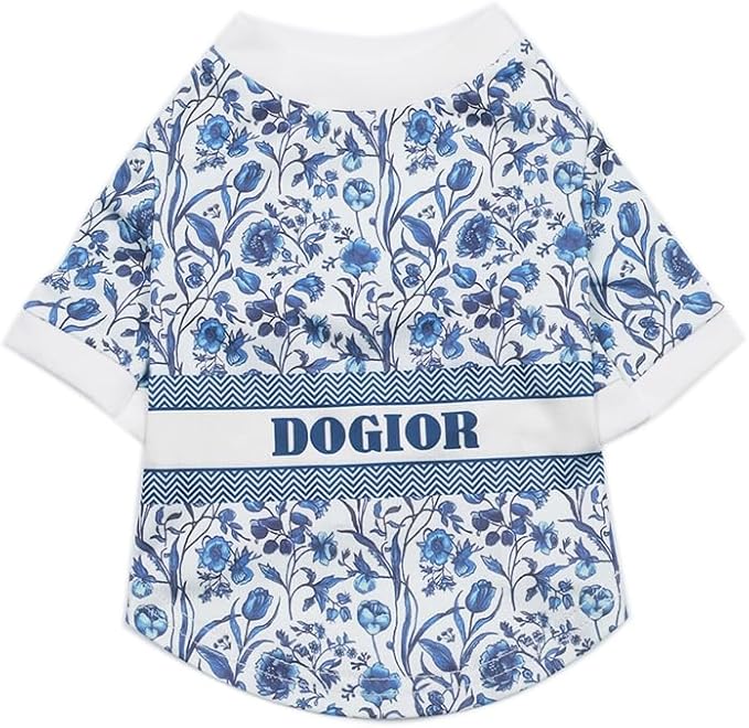 Luxury Designer Dog T Shirt – Cute Puppy Clothes for Small Dogs, Fashion Pet Tee Outfit for French Bulldogs & Chihuahuas, Everything Chic Dog Apparel