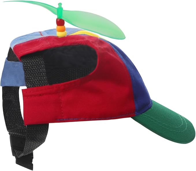 Pet Propeller Hat Cat Dog Colorful Pet Sun Protection Adjustable Baseball Cap Rainbow Pet Spinner Hat Funny Puppy Kitty Baseball Cap
