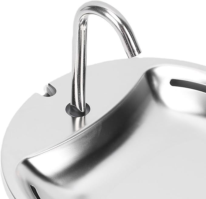 Fabater Cat Water Fountain Stainless Steel,108oz/3.2L Cat Fountain for Drinking, Pet Water Inside, Automatic Dog Watering Dispenser Bowl, Pet Feeding & Watering Supplies