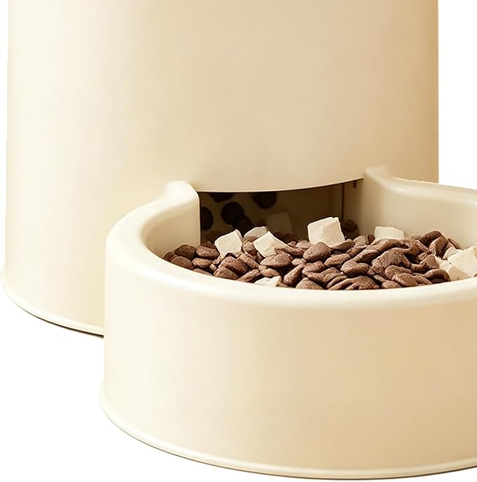 Pet Feeder Bowl, Automatic Dog Feeding Dispenser, 12v Puppy Water Container Pet Supplies Product Functional Accessory for Home Vacation Indoor Living Room Travel Weekend Trip Backyard Use
