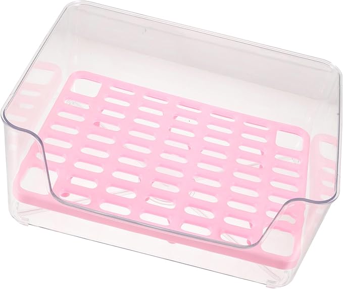 Luxshiny Portable Cat Litter Box Anti-Splash Acrylic Raised Medium Pet Toilet Tray for Kitten Housebreaking and Travel