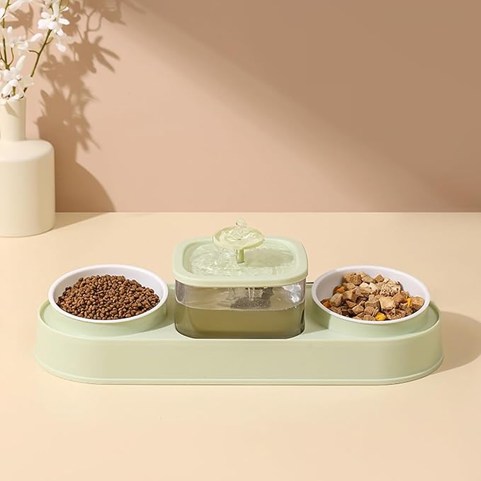 Elevating Cats Bowl Automatic Water Fountain Food AntiVomiting Dog Feeding Food Container for Small Dog Cats Pet Water Fountain