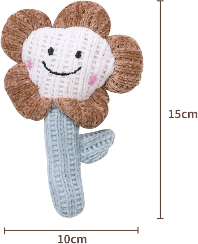 Cat Toy Kicker Pillows, Plush Catnip Cat Toys Interactive Cat Toy for Kitten Felines Chew Enrichment, Soft Flower-Shaped 5.91” Size for Bored Indoor Adult Cat Cuddle Teething Scratch Play