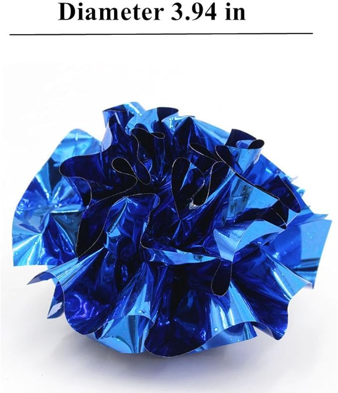 ISMARTEN 10 Packs Crinkle Balls Cat Toys for Indoor Cats, Lightweight Shiny Crinkle Paper Ball for Kitten (Random Color) (3.94 in)