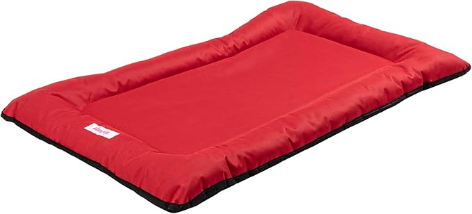 DBD3004A-M Archie 29.5" x 22.5" Traditional Oxford Waterproof Indoor/Outdoor Hand-Washable Memory Foam Camping Pet Bed, Strawberry