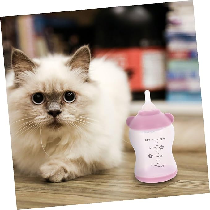 Toddmomy Pet Nursing Bottle Set for Cats Puppies Feeding Watering Supplies Small Animal Accessories