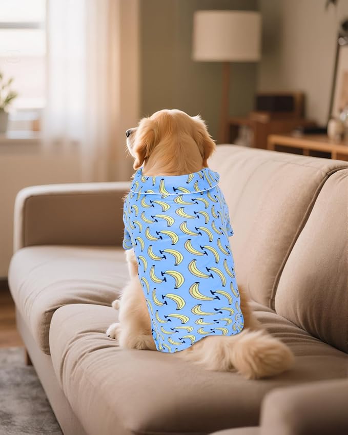 CuteBone Two-Leg Velvet Pet Pajamas Girl Dog Clothes - Soft, Cozy, and Stretchy Boy Pjs for Medium, Large Dogs and Cats Winter Sleepwear Apparel LTP03-4XL