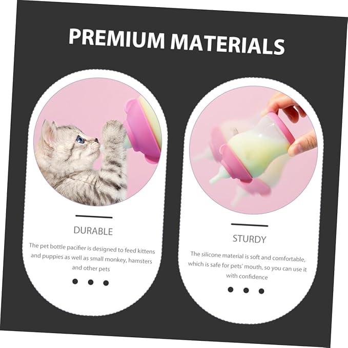 Milisten 20pcs Small Animal Feeding Watering Supplies Cat Feeders for Indoor Kitten Supplies Puppy Pacifier