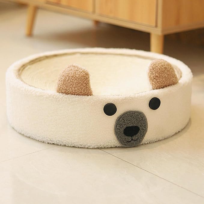 Baoblaze Cat Scratcher Bed Round Scratch Pad Furniture Protection Training Toy