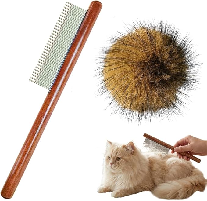 Cat Toy Faux Rabbit Fur Ball,2026 New Soft Rabbit Fur Catnip Balls,Fluffy Catnip Toy for Indoor Cats,Washable & Fun to Chase for Exercise and Bonding (with Comb/1pcs)