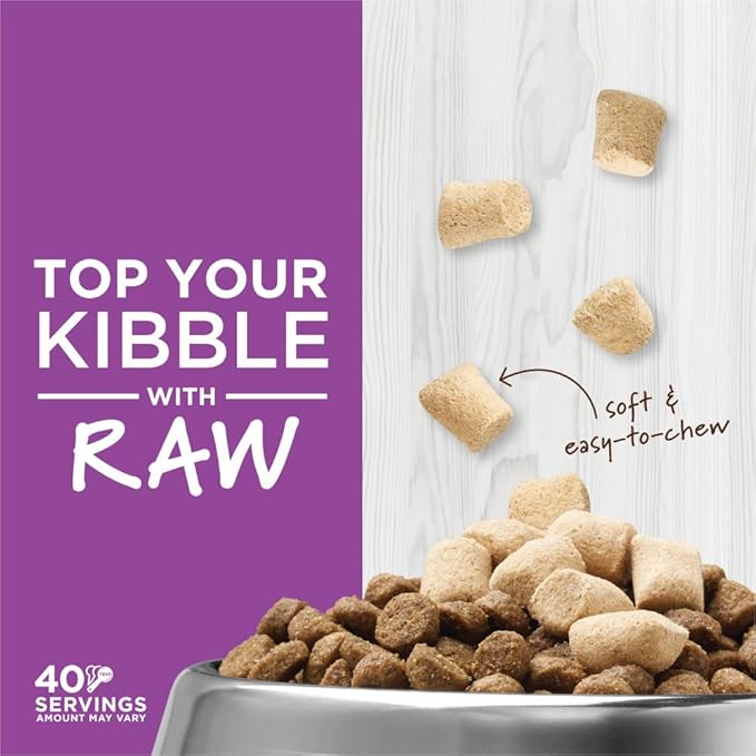 Instinct Raw Boost Mixers Freeze Dried Cat Food Topper,Grain Free - Farm-Raised Rabbit,6 oz. Bag,(Pack of 2)