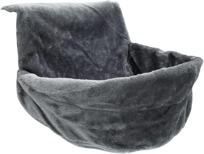 Hanging Bed for Cats, Radiator Beds for Cats, Comfortable Heaters, Plush Fabrics, Pet Hammock for Heaters, Cat Hammock, Radiator, Cat Cuddly Bag (Gray)