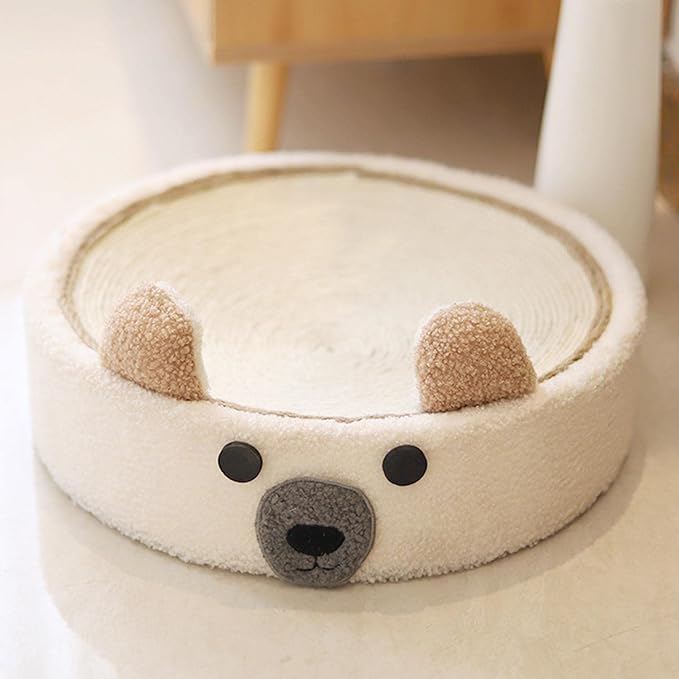 Baoblaze Cat Scratcher Bed Round Scratch Pad Furniture Protection Training Toy