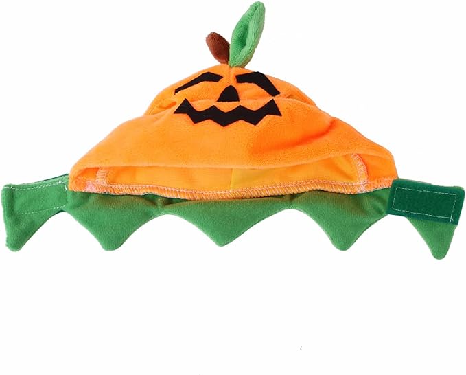 Halloween Cat Costumes Pumpkin Cat Hat Pet Cosplay Costume Cap for Halloween Kitty Dress Up Accessories