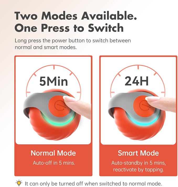 Petgravity Speedy Sprint Cat Toy Ball, 2026 Upgraded Interactive Cat Toys for Indoor Cats Exercise, 2 Speeds Rechargeable Smart Moving Ball for All Breeds with 2 Detachable Tails, Orange