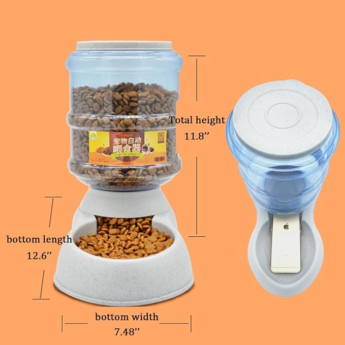 Pethouzz Pet Water Fountain,Pet Feeder,3.5L Capacity,Automatically (Feeder)