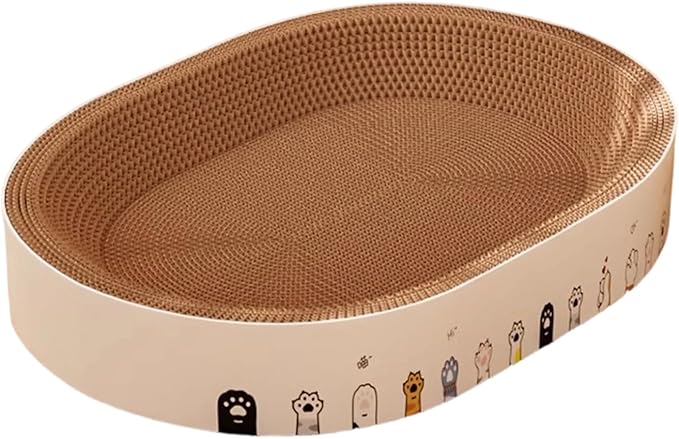 Cat Scratching Board - Interactive Resting Toy Bed - Cat Scratch Board | for Indoor Floor Furniture Protection Sleep Enrichment Play