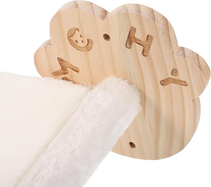 POPETPOP Wall-Mounted Cat Hammock Space-Saving Cute Cat Bed for Indoor Kittens Easy Install Pet Supply Soft Furniture for Wall Use