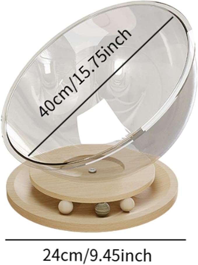Cat Beds Space Capsule Cat Bed Sleeping Nest Cat Hammock Wooden Stand Indoor Suitable for Small Animals Home Decoration Gift Giving, Density Board XL