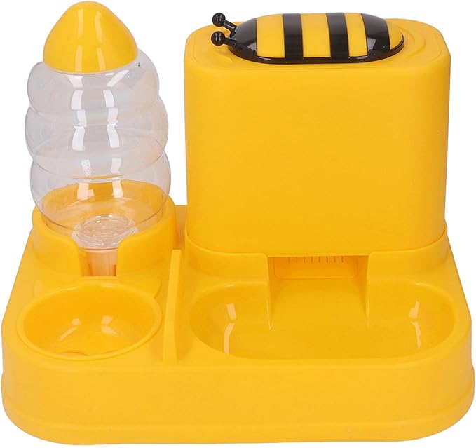 Automatic Cat Feeder, Gravity Feed Technology Large Capacity 7 Days for Small Pets 3 Days for Large Gravity Cat Feeder Automatic Dog with Dry Wet Separation Detachable
