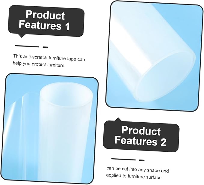 Gatuida 1roll Cat Scratch Protector Tape Transparent Heavy-Duty Adhesive for Furniture Easy to Cut Safe for Pets and Humans for Sofas and Beds