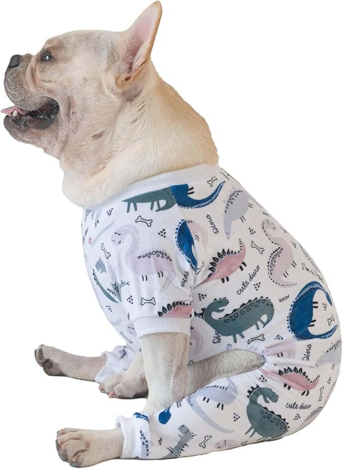 CuteBone Soft Puppy Pajamas Cute Dog Pjs Jumpsuit Pet Clothes Apparel P160S