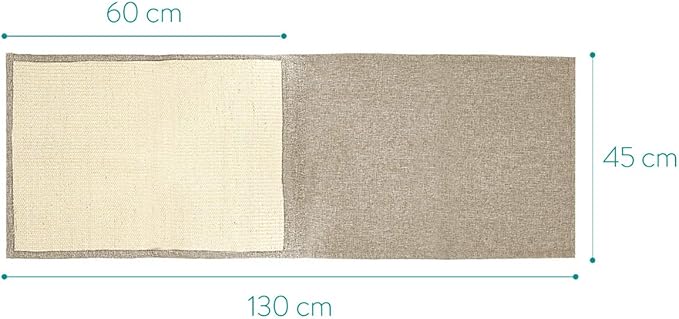 Navaris Cat Scratch Mat Sofa Protector - Natural Sisal Furniture Protector Scratching Pad for Cats - Scratch Carpet for Bed, Chair