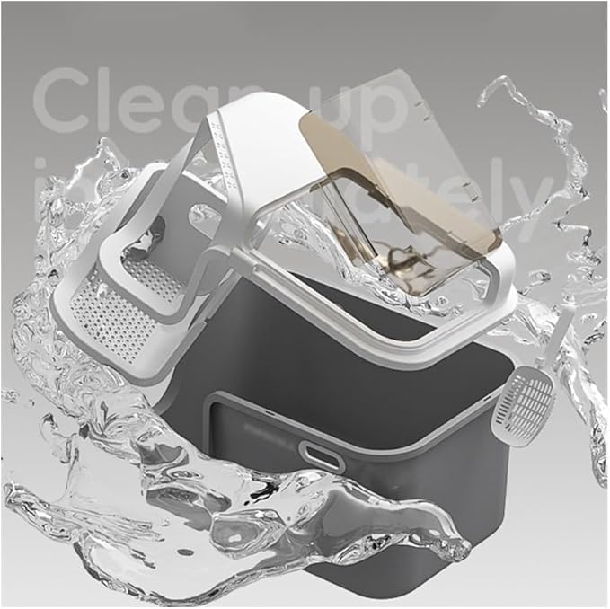 Pet Supplies, Enclosed Cat Litter Box with Lid, XL Drawer, Anti-Splash & Easy Clean