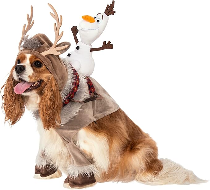 Disney Frozen: Sven Pet Costume for for Dogs or Cats by Rubies, Large