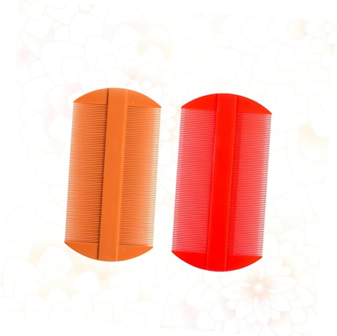 BESPORTBLE 8pcs Double-Sided Combs for Cats Red Pet Grooming Supplies and Removal for Daily Cleaning and Detangling Fur