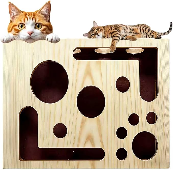 2026 New Cat Scratch Puzzle Enrichment Box, Cat Nail File Box with Sandpaper Inside, Toy Gift for a Cats that Hates Having Its Nails Trimmed, Stress-Free Alternative to Trimming Nails