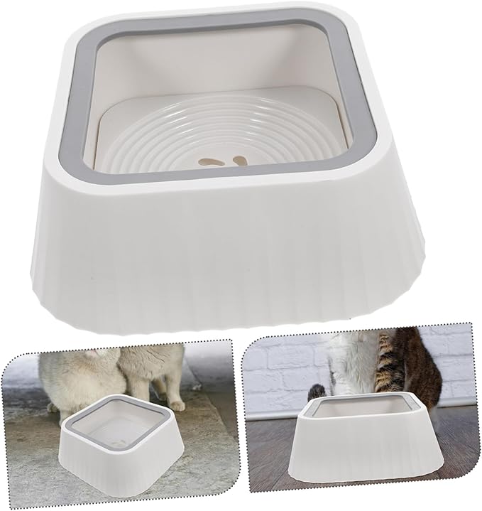 BESPORTBLE Floating Pet Water Bowl Splash Design for Cats and Small Dogs Material Easy Pet Feeder Prevents Spills and Keeps Area Tidy for Home Use