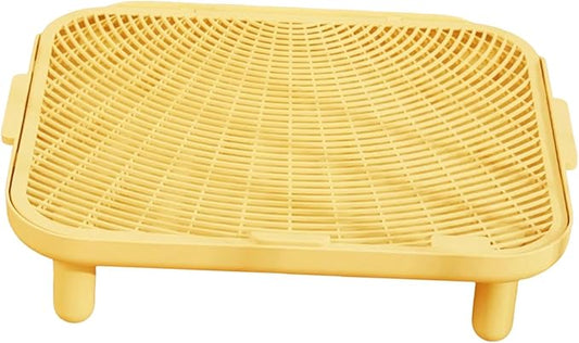 HouseVibe Cat Litter Ramp Trapping Mat Trapper Ramp Mat Step for Indoor Cats Home with Double Layer Design and Non-Slip Base- Medium