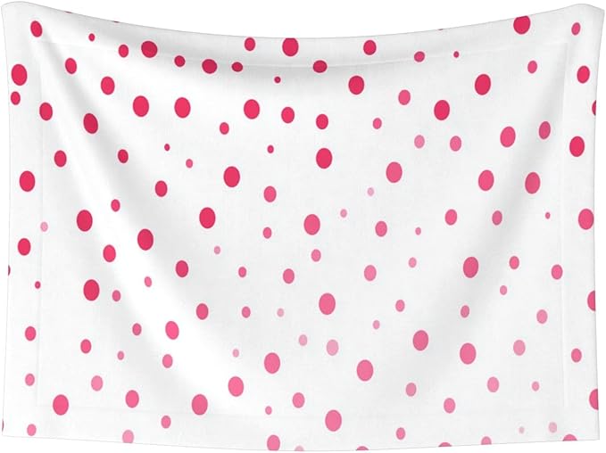 Cat Dog Blanket Pink Flat Dots Ultra Soft Warming Mat for Indoor Pet Beds Furniture 27.6 X 19.7inch