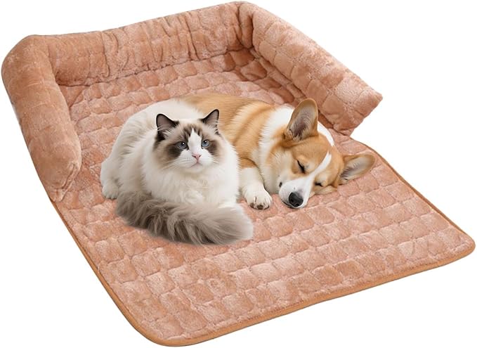 Pet Couch Cover, Non-Slip Design, Small/Large, Removable Couch Protector, Pet Bed Mats, Furniture-Friendly Accessory, for Cat Puppy Indoor Home Living Room Car Camping Travel