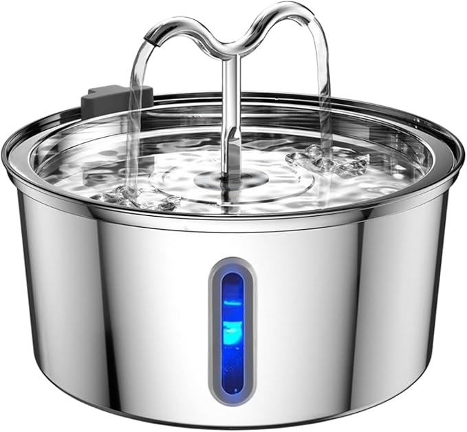 Selene The Doggy Fountain (Round Wave Double Outlet (Long Window))
