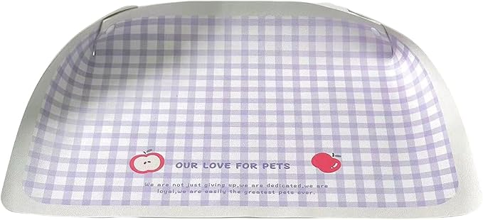 Scratch-Resistant Pet Bowl Mat, PU Placemat for Dogs & Cats, Spill-Proof Design with Easy Maintenance PU Leather Pet Feeding Mat