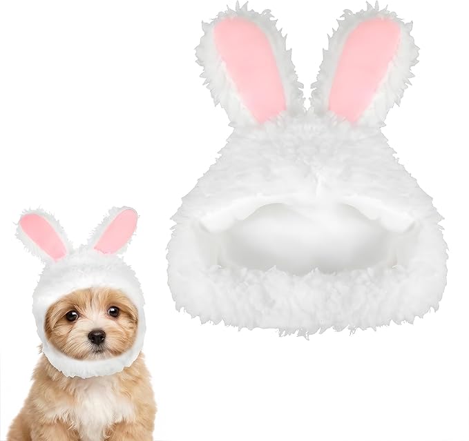 Cat Easter Bunny Ears Small Dogs Easter Rabbit Ear Costume Pet Cats Bunnys Rabbit Hat with Ear Pet Accessory Bunny Ears for Cats Cute Headwear Easters Pets Party Costume for Cat Puppy