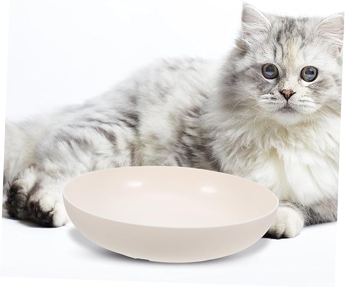 Ipetboom 9pcs Cat Bowls Practical Plastic Feeding Dishes for Cats Kittens Non- Base Easy to Comfortable Mealtime for Indoor Use Mixed Colors