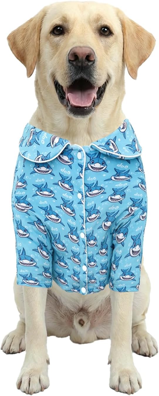 CuteBone Two-Leg Velvet Pet Pajamas Girl Dog Clothes - Soft, Cozy, and Stretchy Boy Pjs for Medium, Large Dogs and Cats Winter Sleepwear Apparel LTP11-4XL
