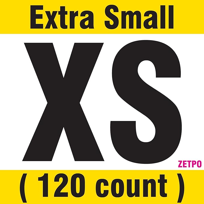 zetpo Glitter Cat Nail Caps | Cat Claw Covers | with Adhesives and Applicators (12x Glitter | 120 pcs, XS)